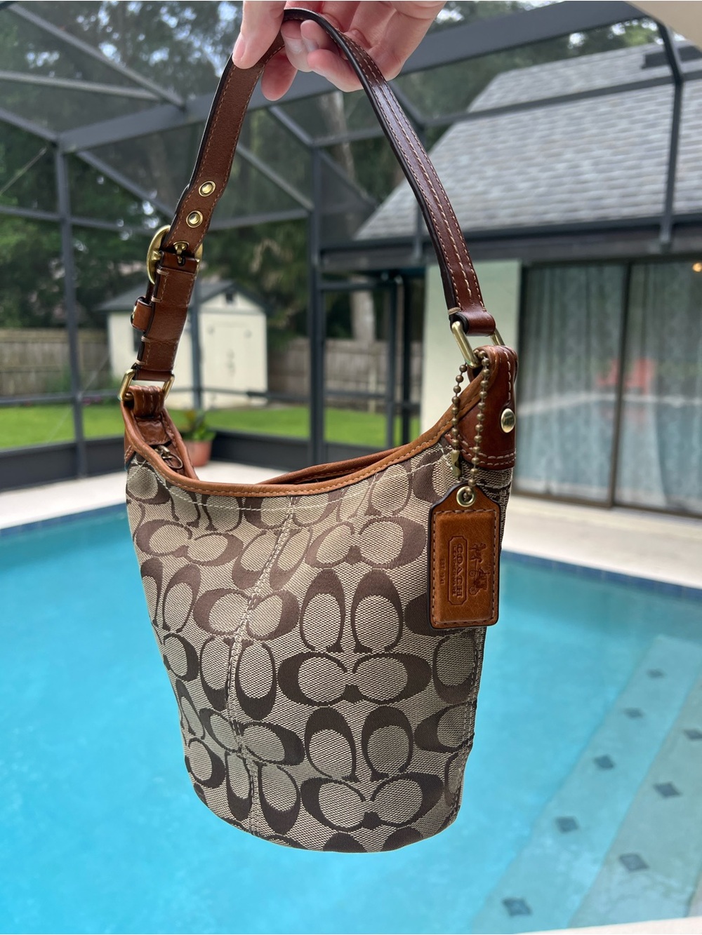 Coach 40896 Signature Canvas Hobo shoulder bag - Bleecker Y2K 2000’s style